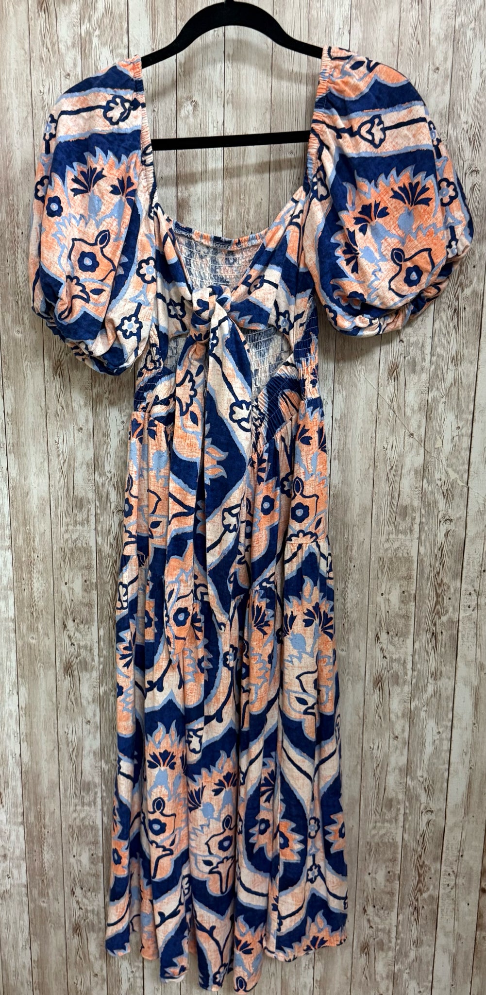 Size S MOON RIVER BLUE AND ORANGE Dress