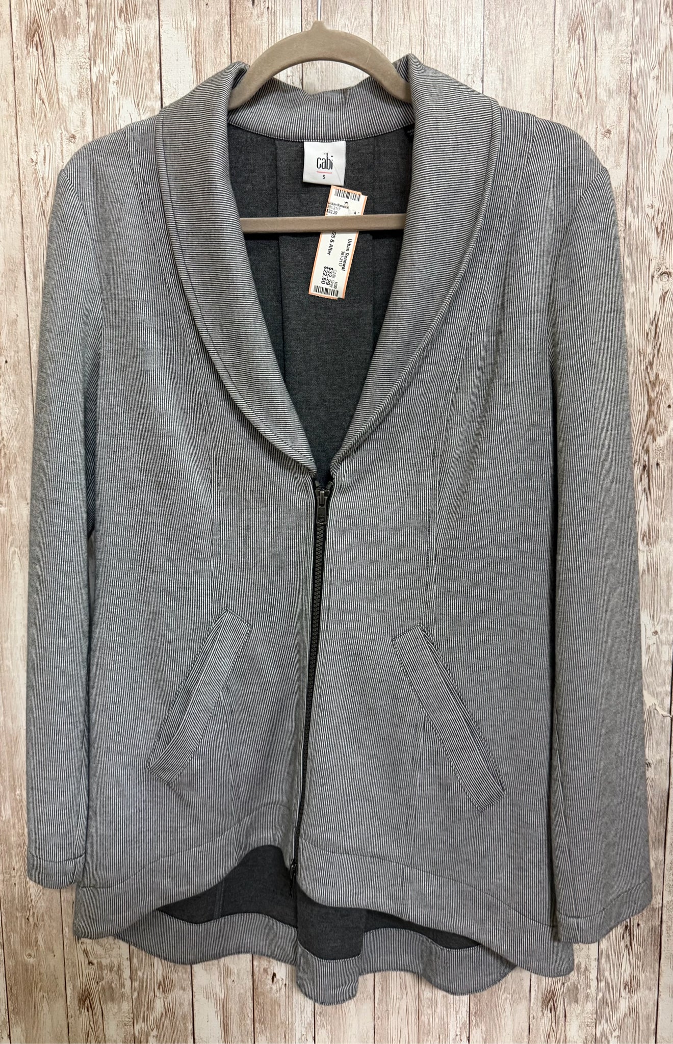 CABI Size S Gray Blazer