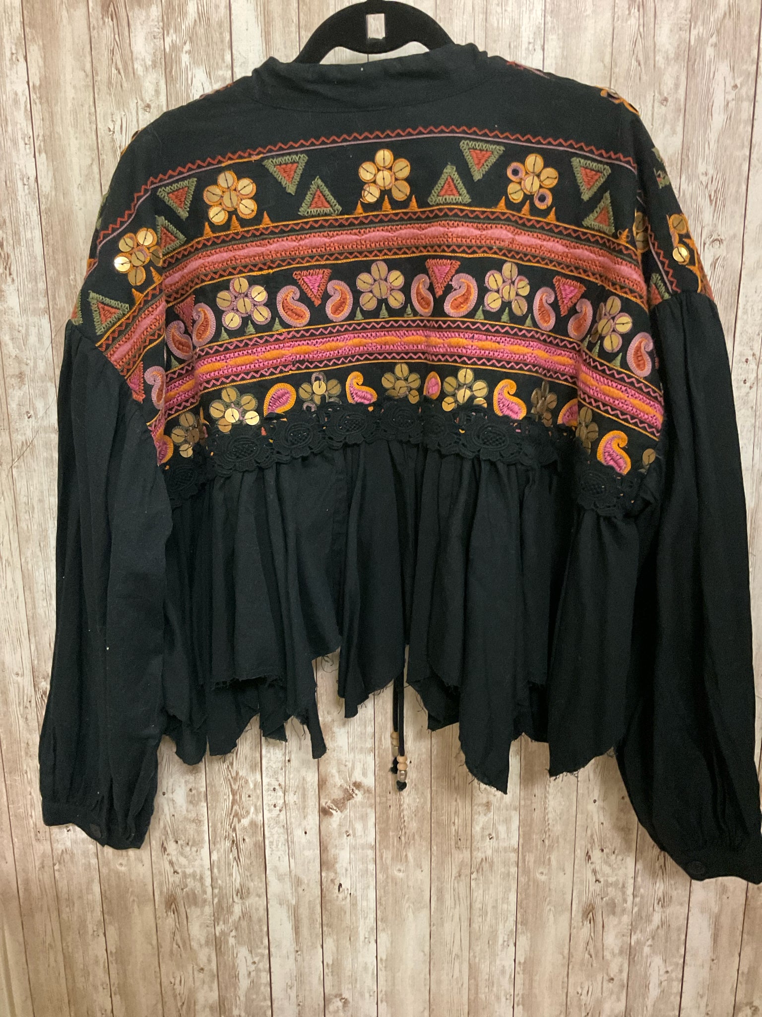 FREE PEOPLE Size M Black Jacket