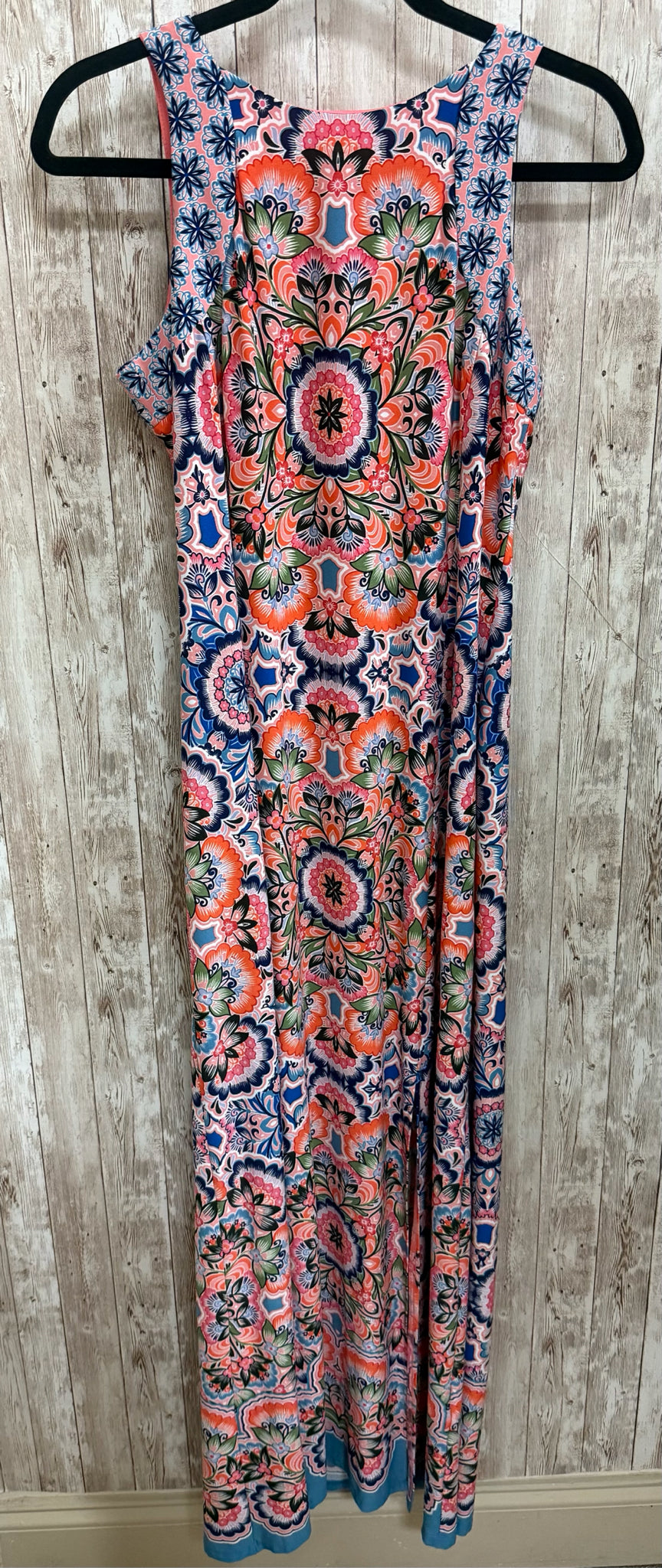 Size 8 LONDON TIMES blue and pink Dress