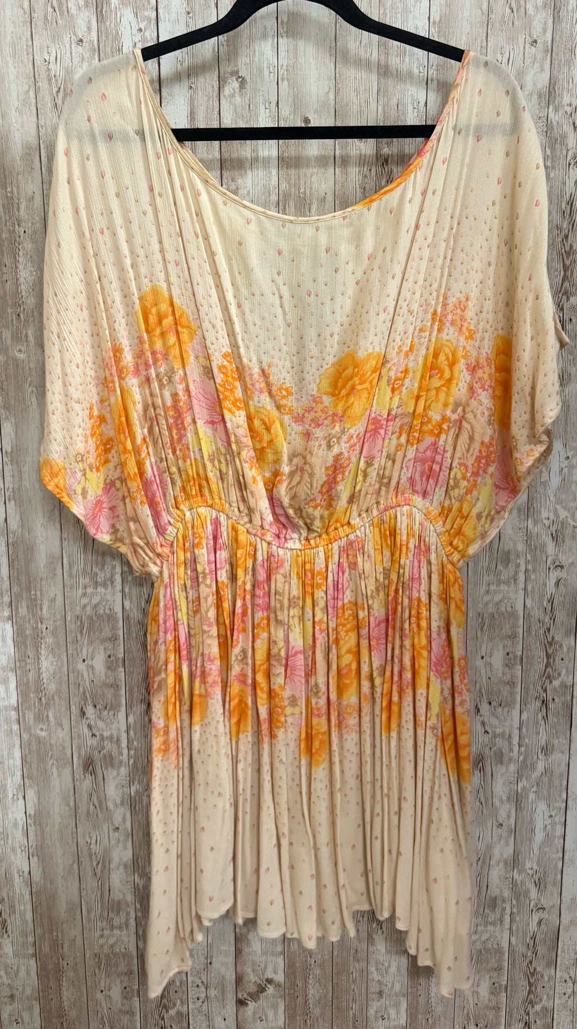 Size XL FREE PEOPLE CREAM PRINT Dress
