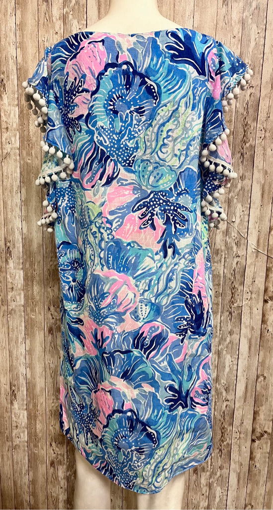 LILLY PULITZER Size M WHITE AND BLUE Dress