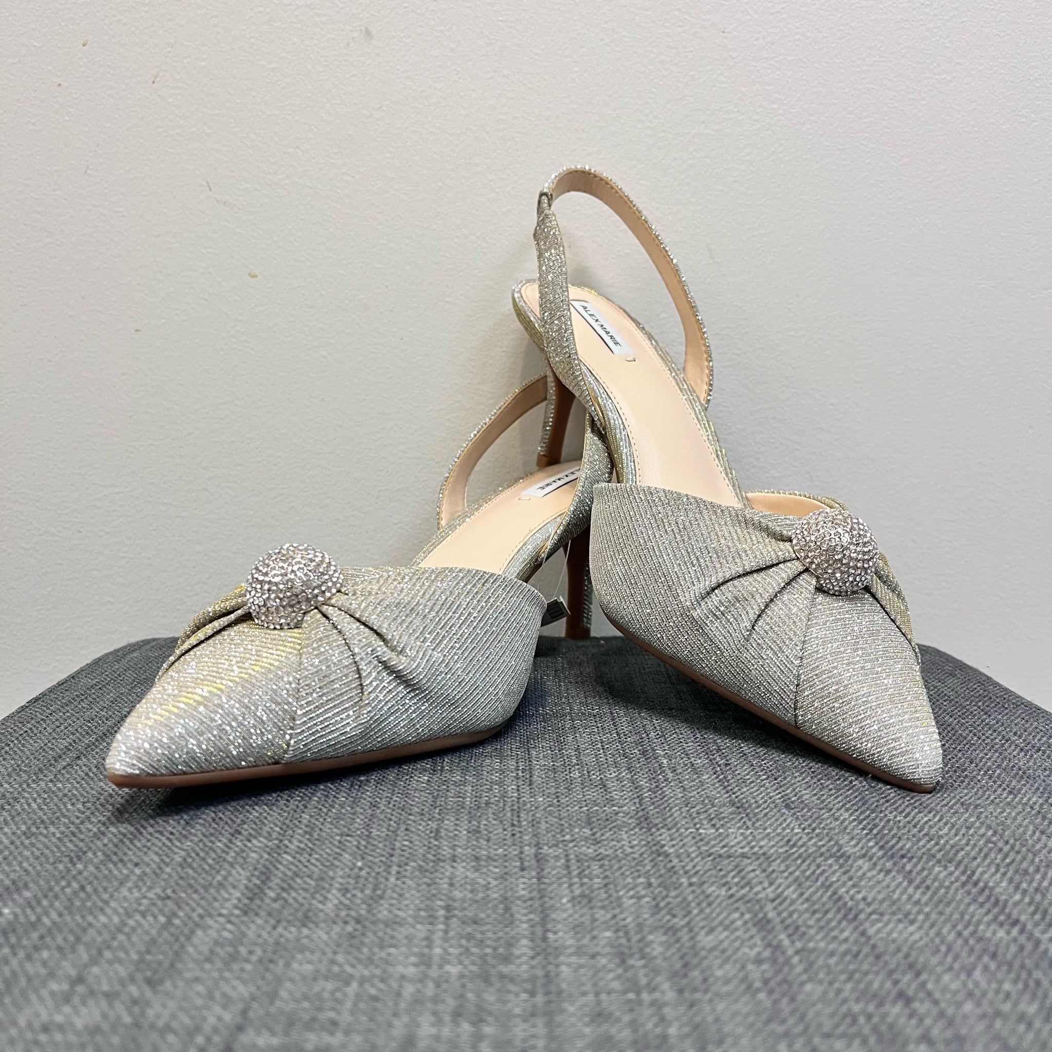 ALEX MARIE 9.5 SILVER AND GOLD SHOES