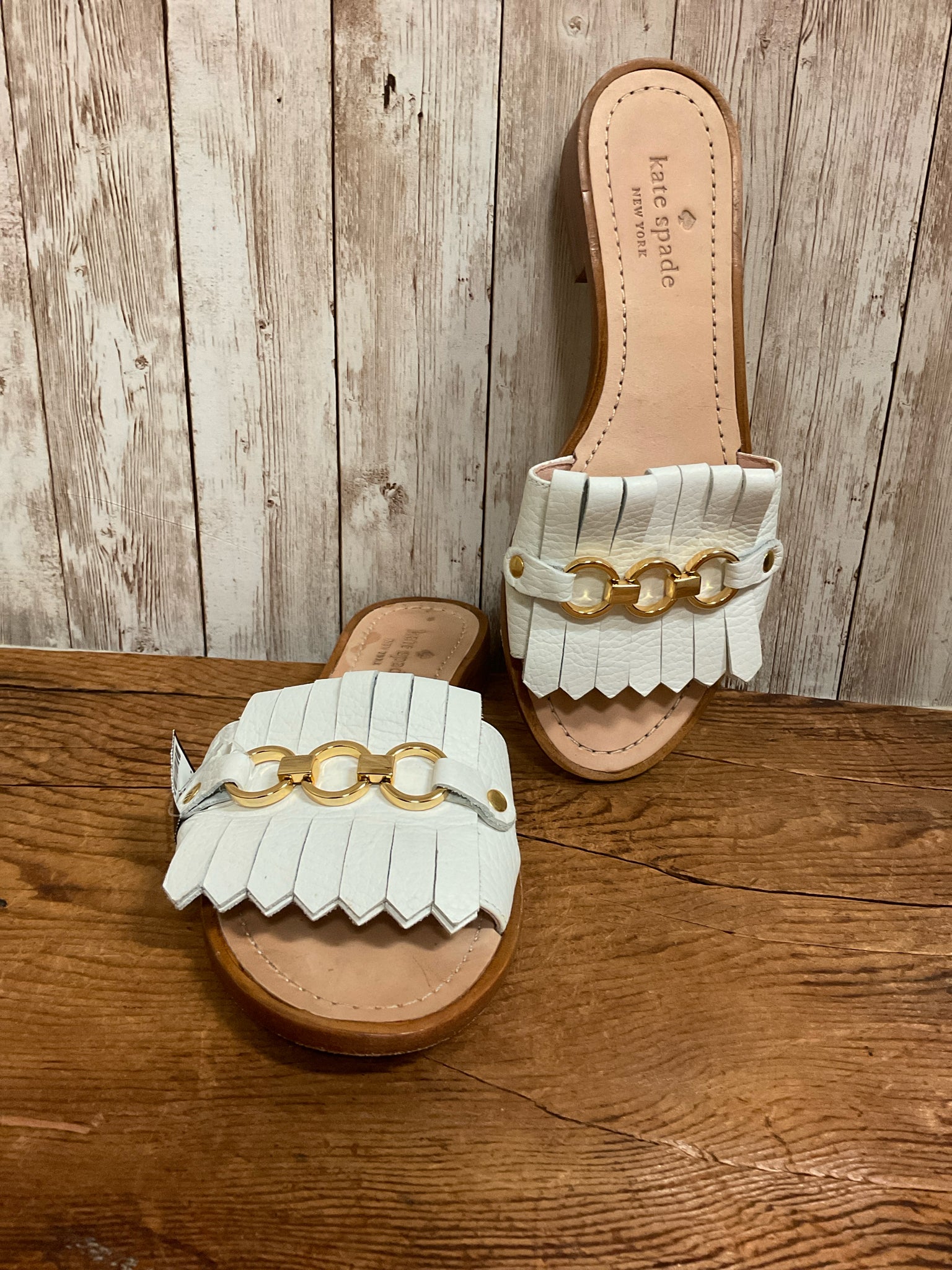 6.5 KATE SPADE OFF WHITE Sandals