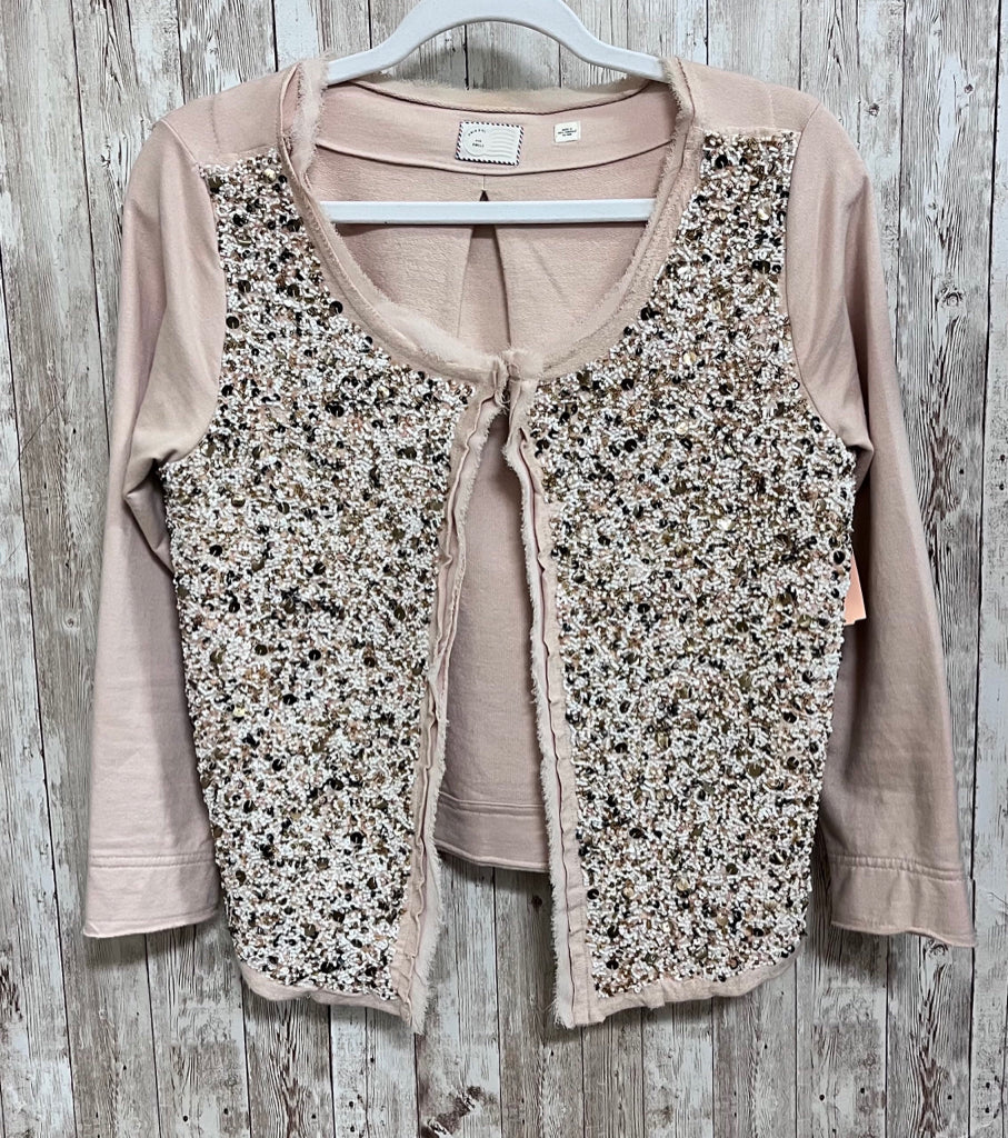 ANTHROPOLOGIE Size S NUDE SEQUINS Cardigan