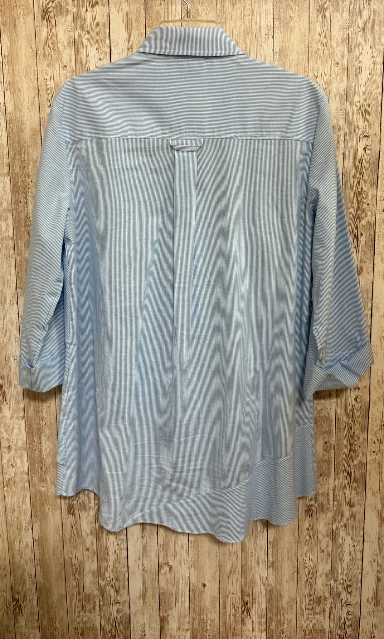 Size M FINLEY LIGHT BLUE STRIPE Top