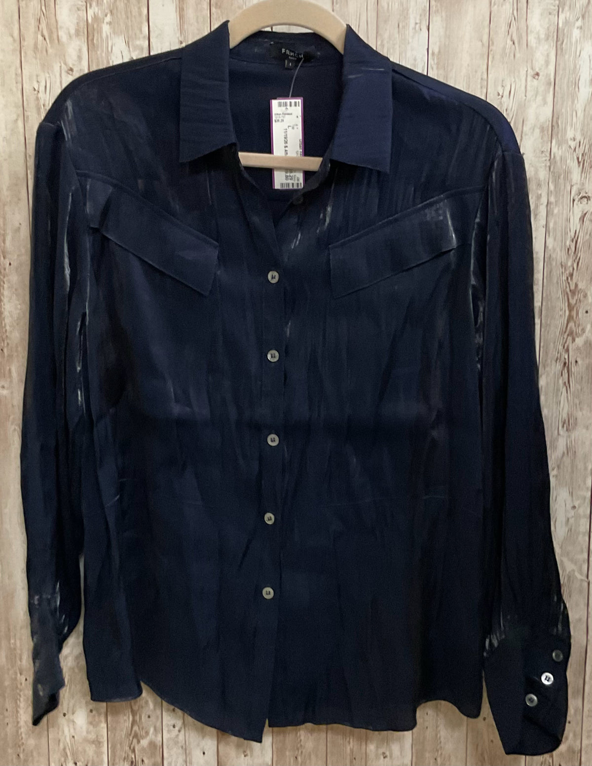 Size L FRNCH Navy Top