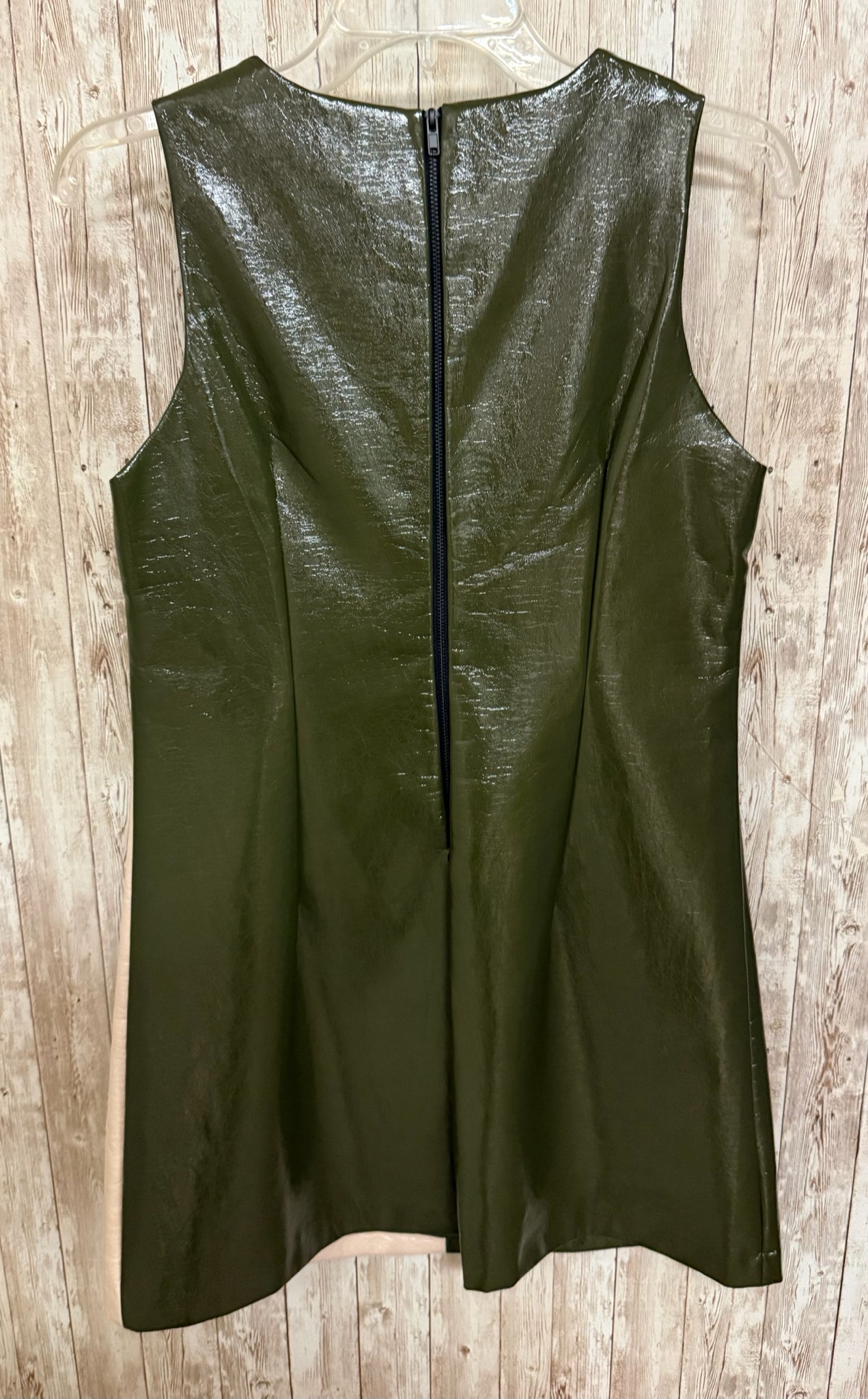 JULIE BROWN GOLD AND OLIVE Size S Dress