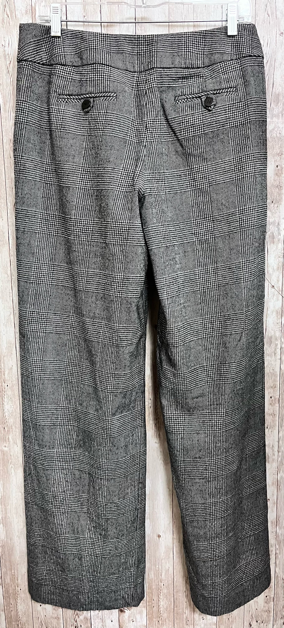 Size 10 TALBOTS BLACK AND WHITE PLAID Pants