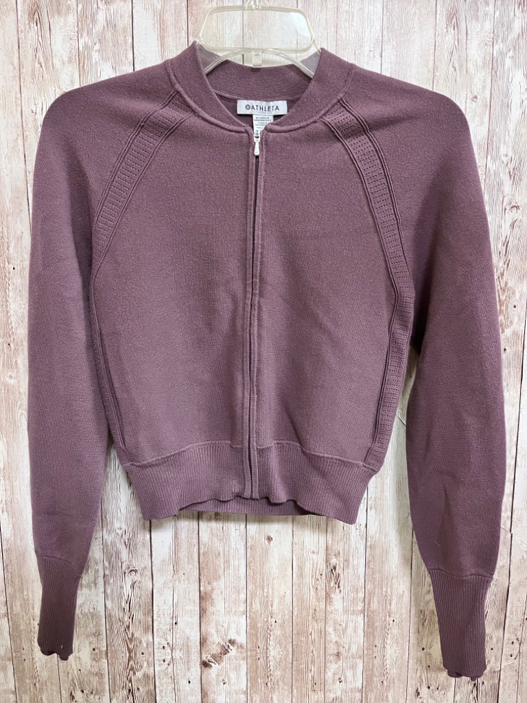 ATHLETA Size XXS Mauve Cardigan