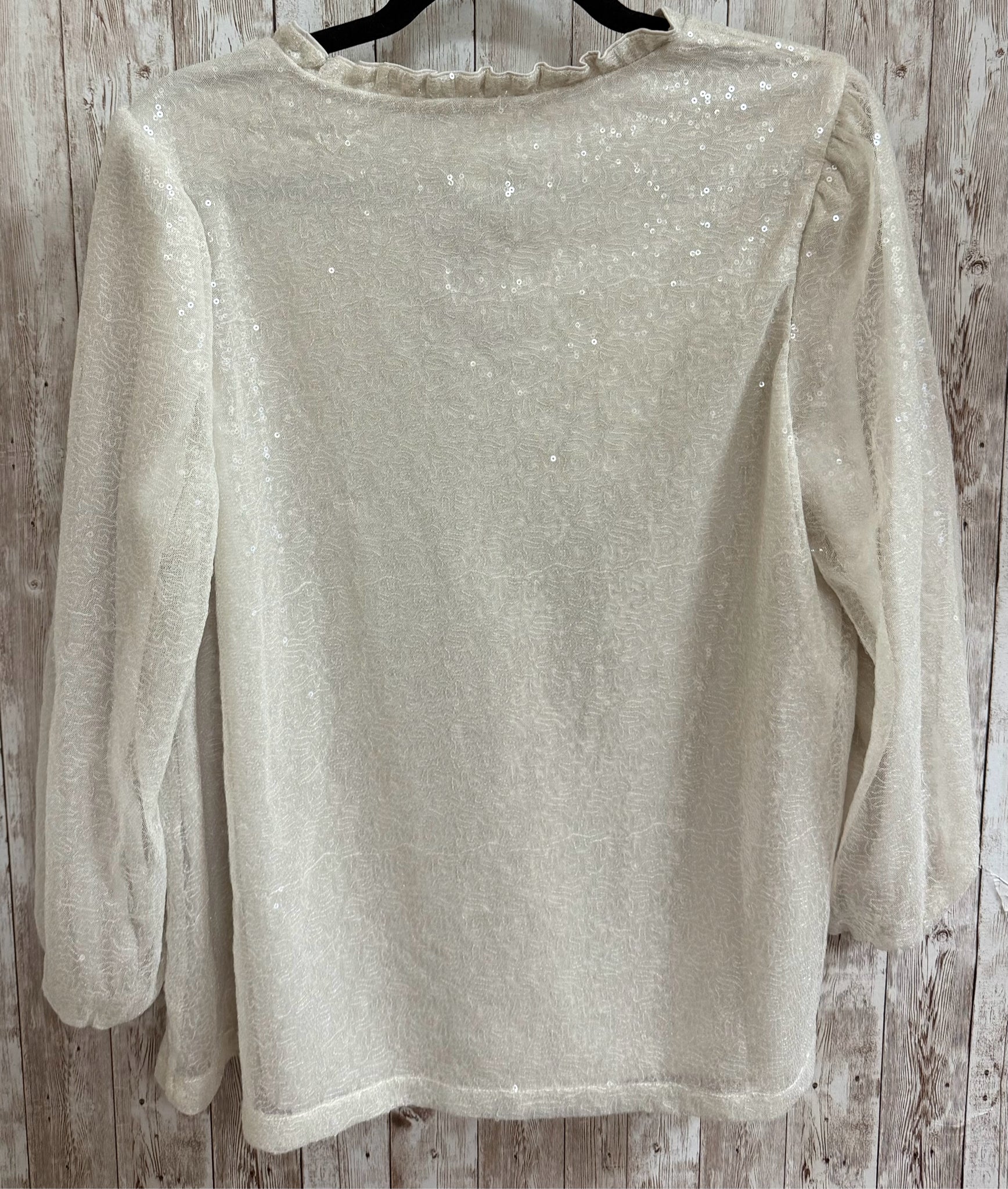 Size L CROWN & IVY SEQUINS Top