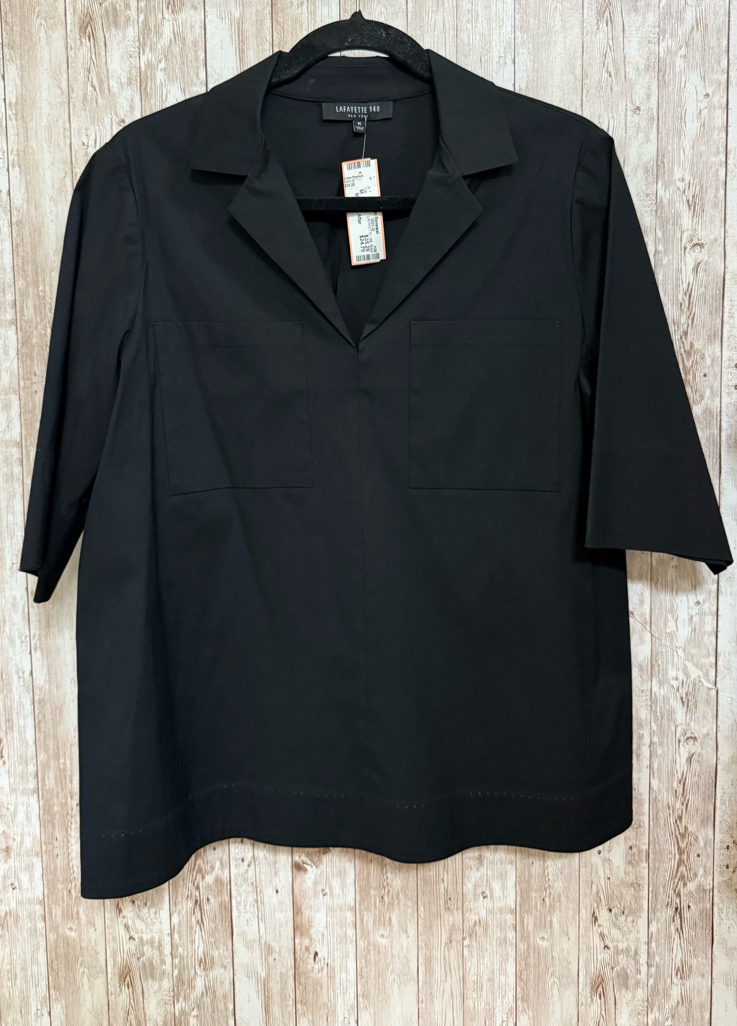LAFAYETTE 148 Size M Black Top