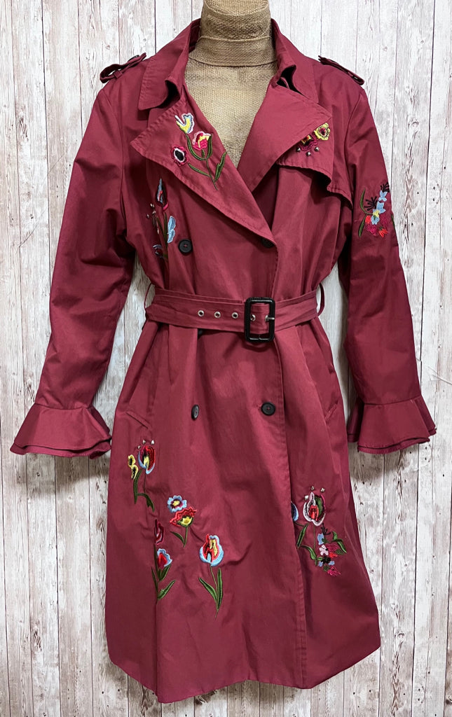 CURATIONS Cranberry Coat