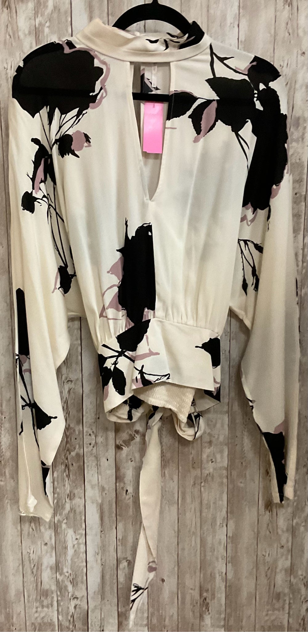 Size L FREE PEOPLE CREAM AND BLACK Top