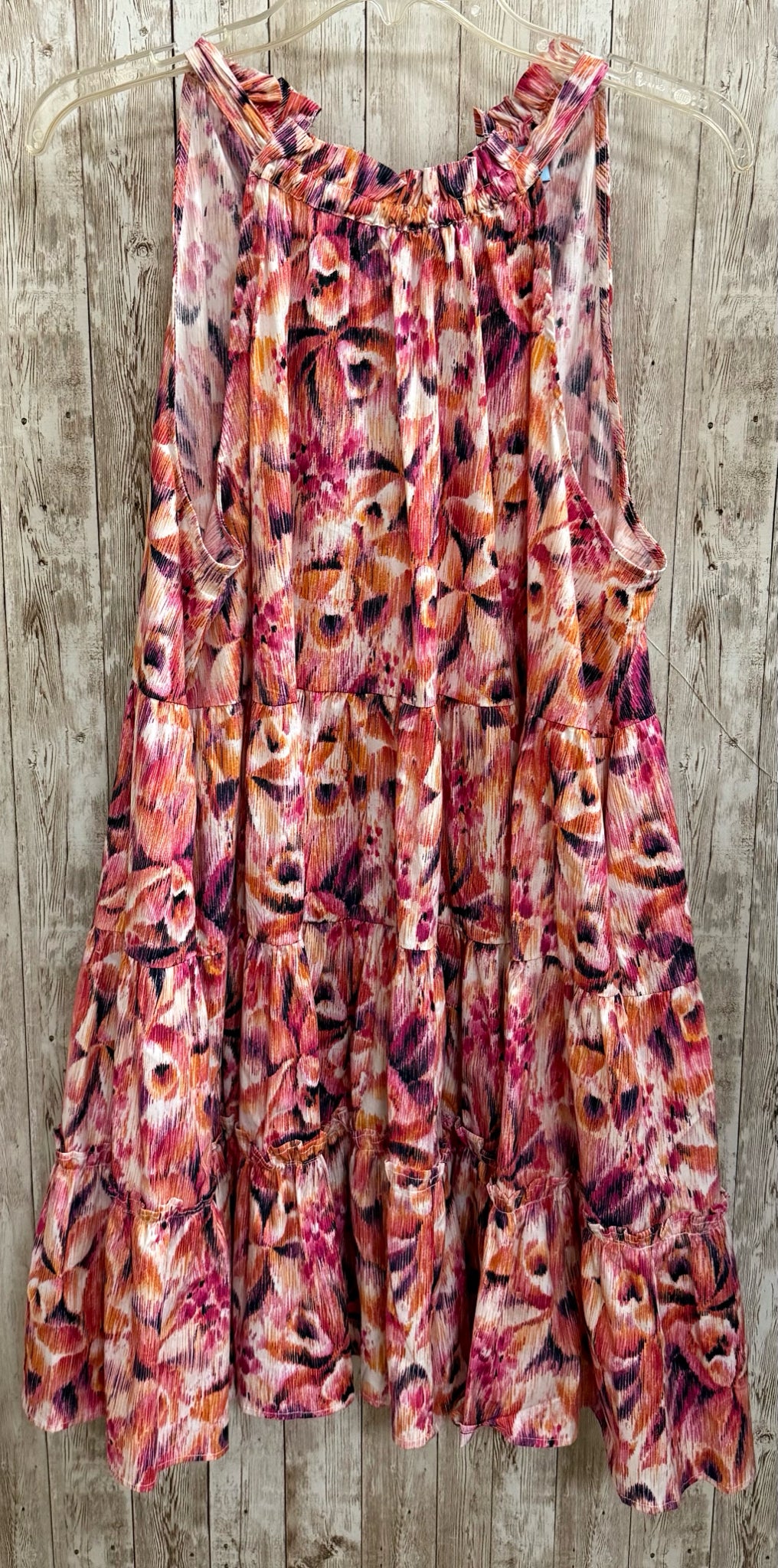 Size L CECE Pink Print Dress