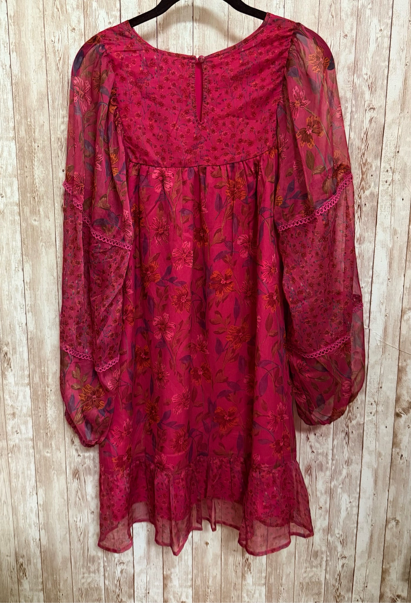 Size S HUDSON GRAY MAGENTA FLORAL Dress