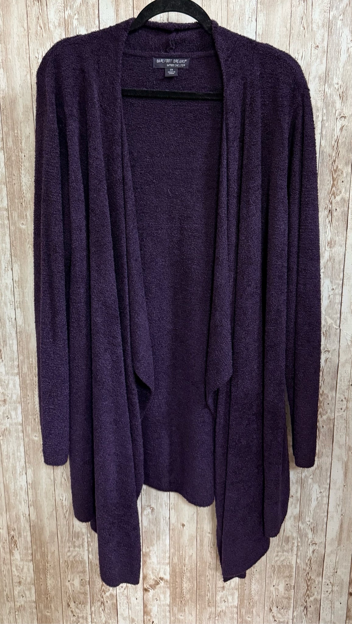 Size 2X BAREFOOT DREAMS Purple Cardigan