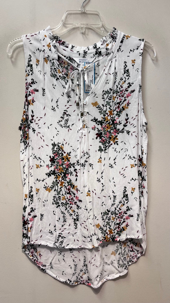 MARKET&SPRUCE Size M WHITE FLORAL Top