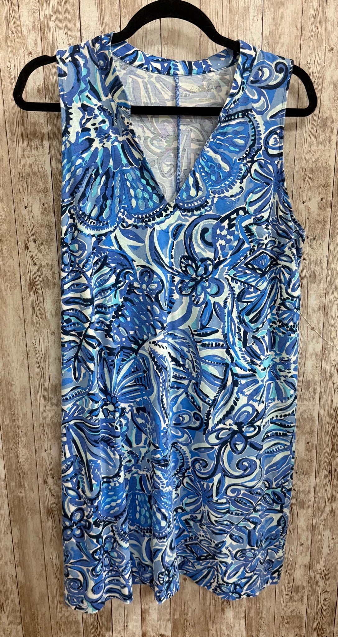 Size L LILLY PULITZER Blue Print Dress