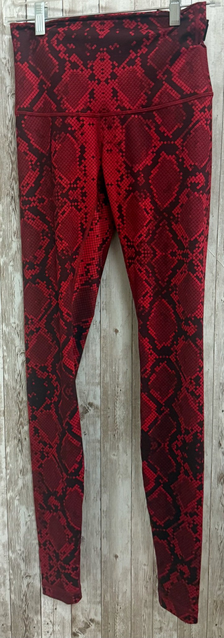 Size 6 LULULEMON Red Print Leggings