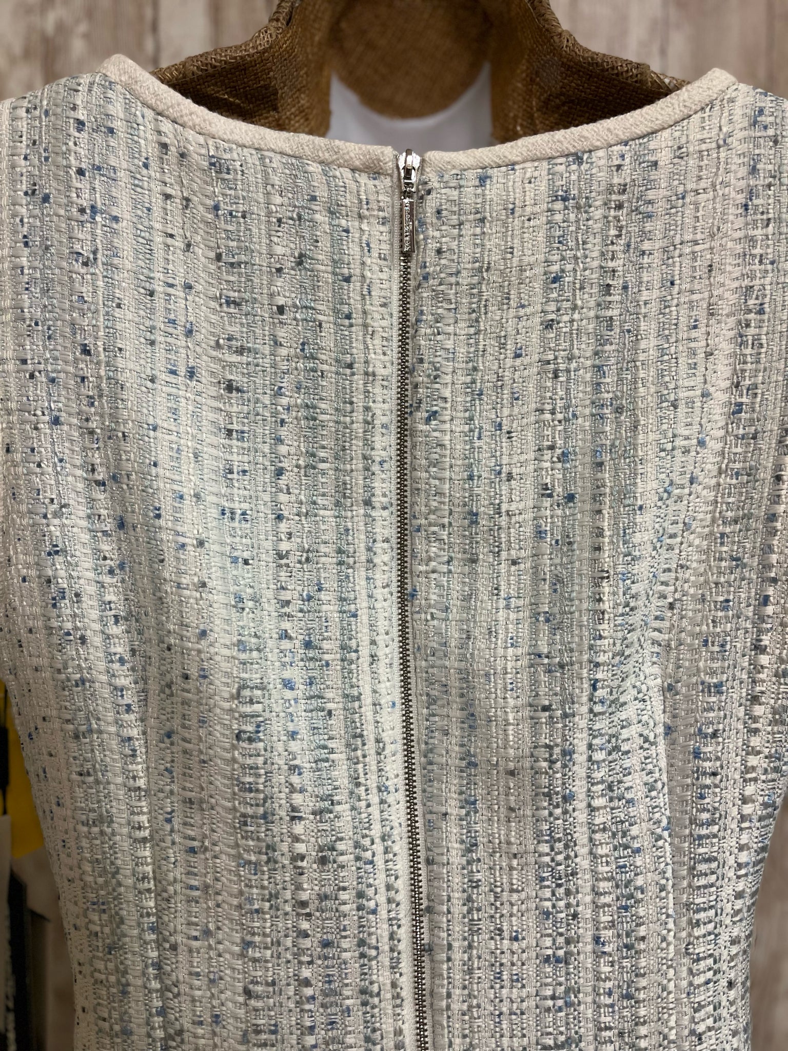 Size 4 KARL LAGERFELD WHITE AND BLUE Dress