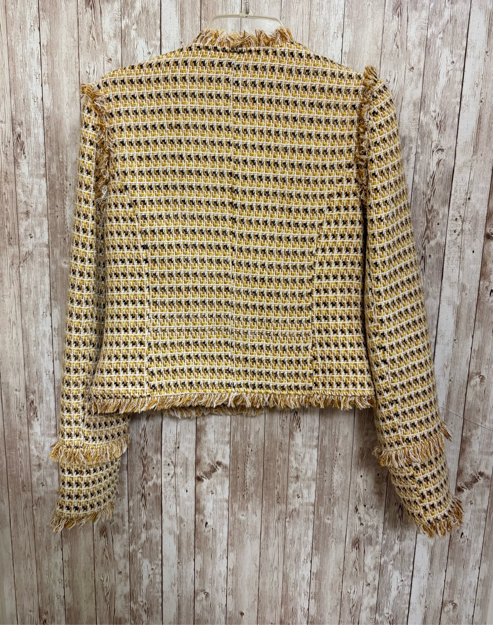 Size M LULUS Yellow Print Jacket