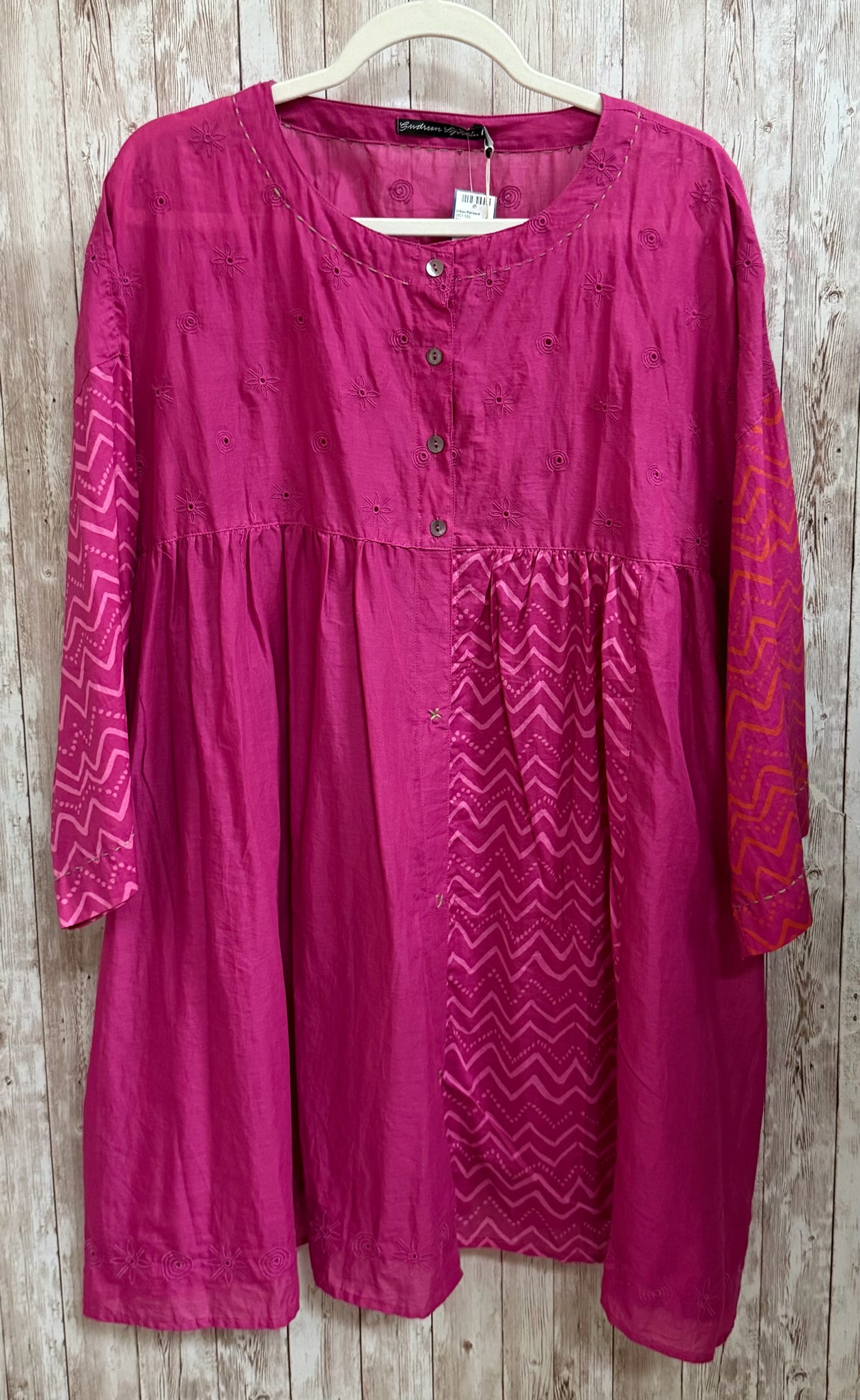 GUDRUN SJODEN Pink Women Size L Tunic