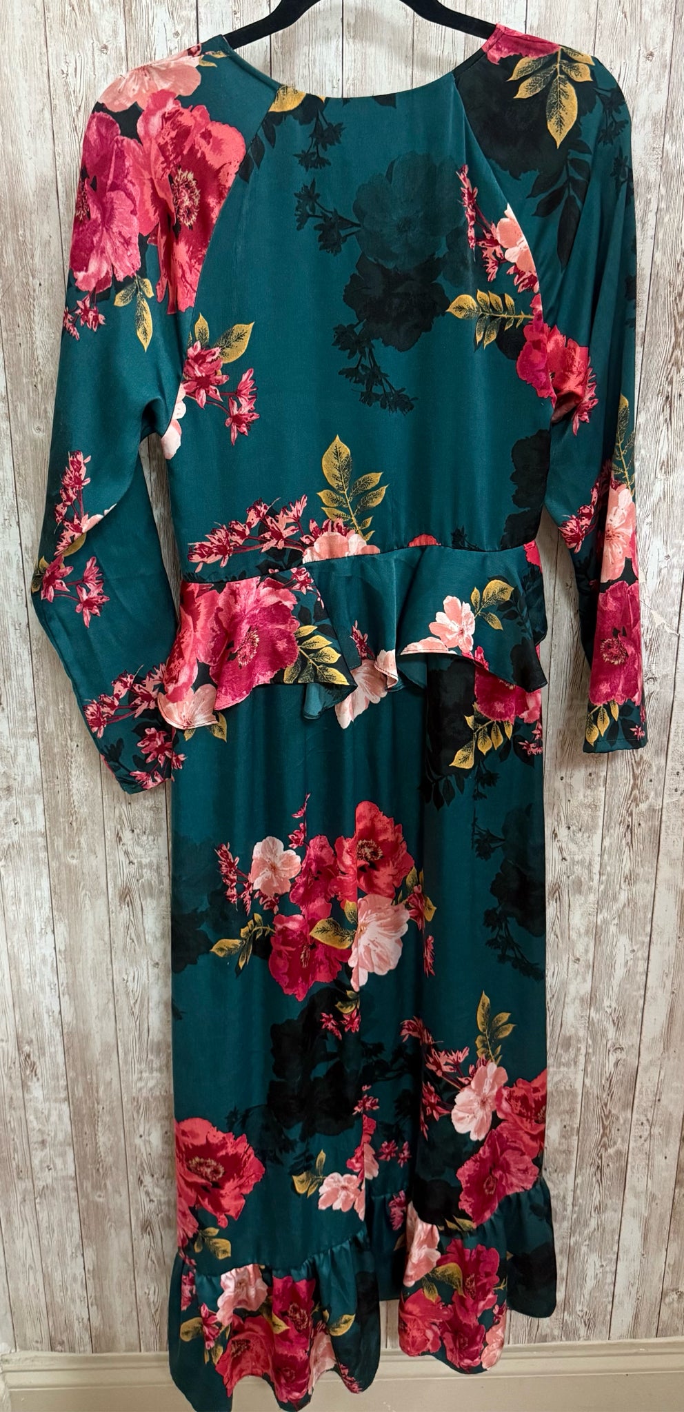 Size M MISA TEAL FLORAL Dress