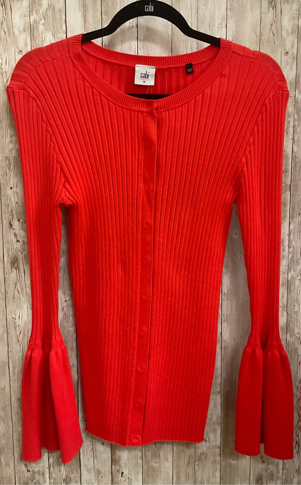 Size M CABI Red Cardigan