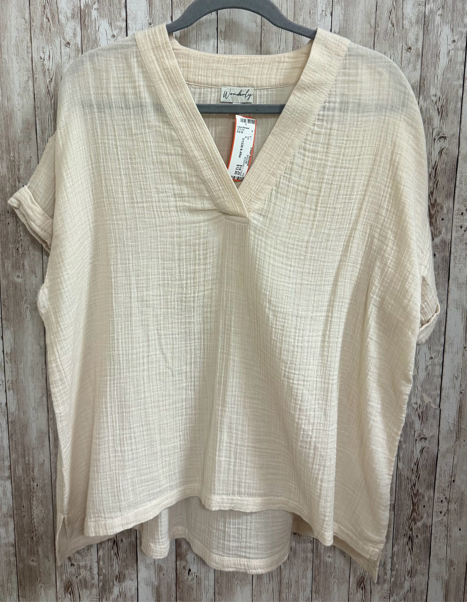 Size L WONDERLY Cream Top