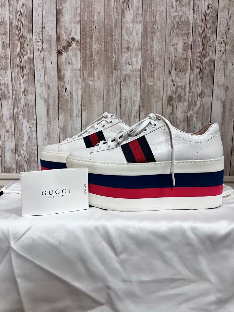 GUCCI 6 White Print SHOES