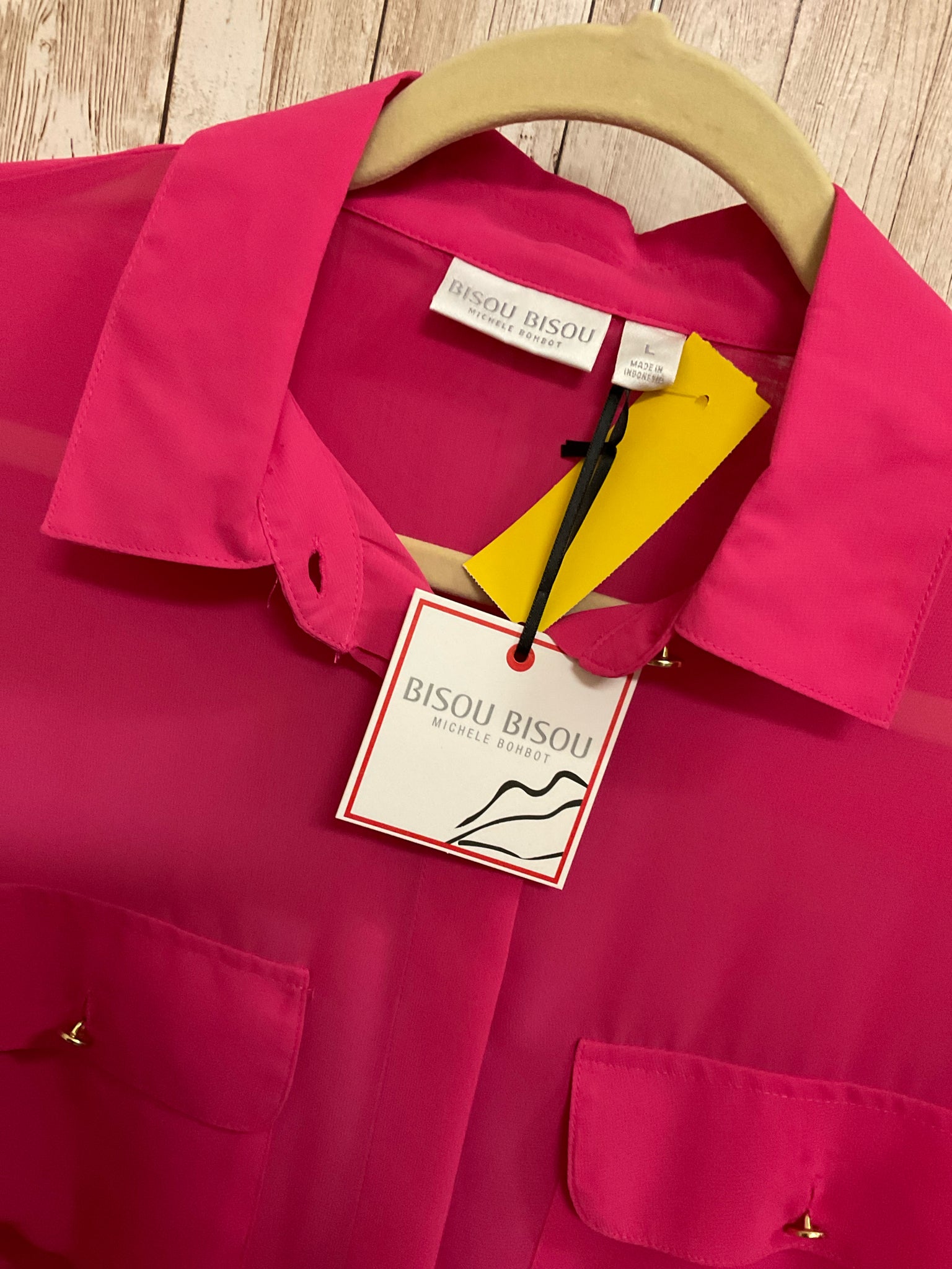Size L BISOU BISOU Pink Top