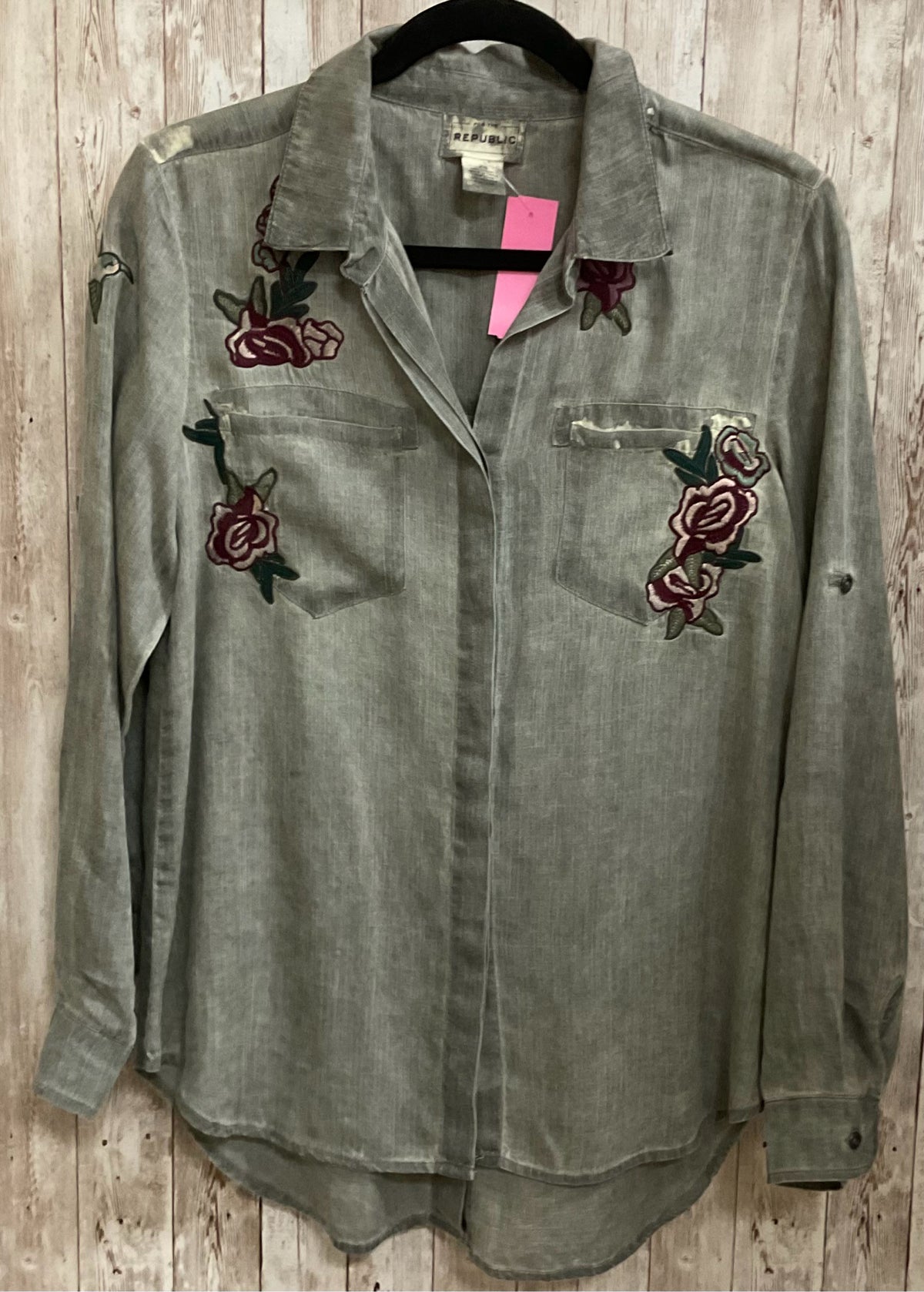 Size XS REPUBLIC Olive Blouse