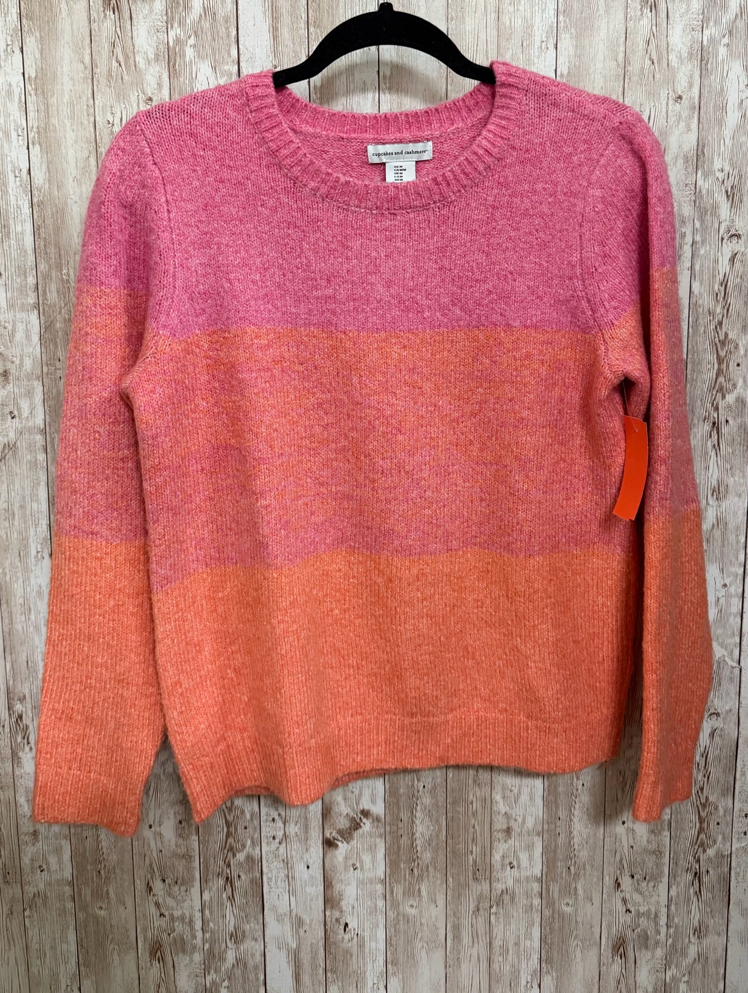 CUPCAKES AND CASHMERE Size M PINK AND ORANGE Sweater