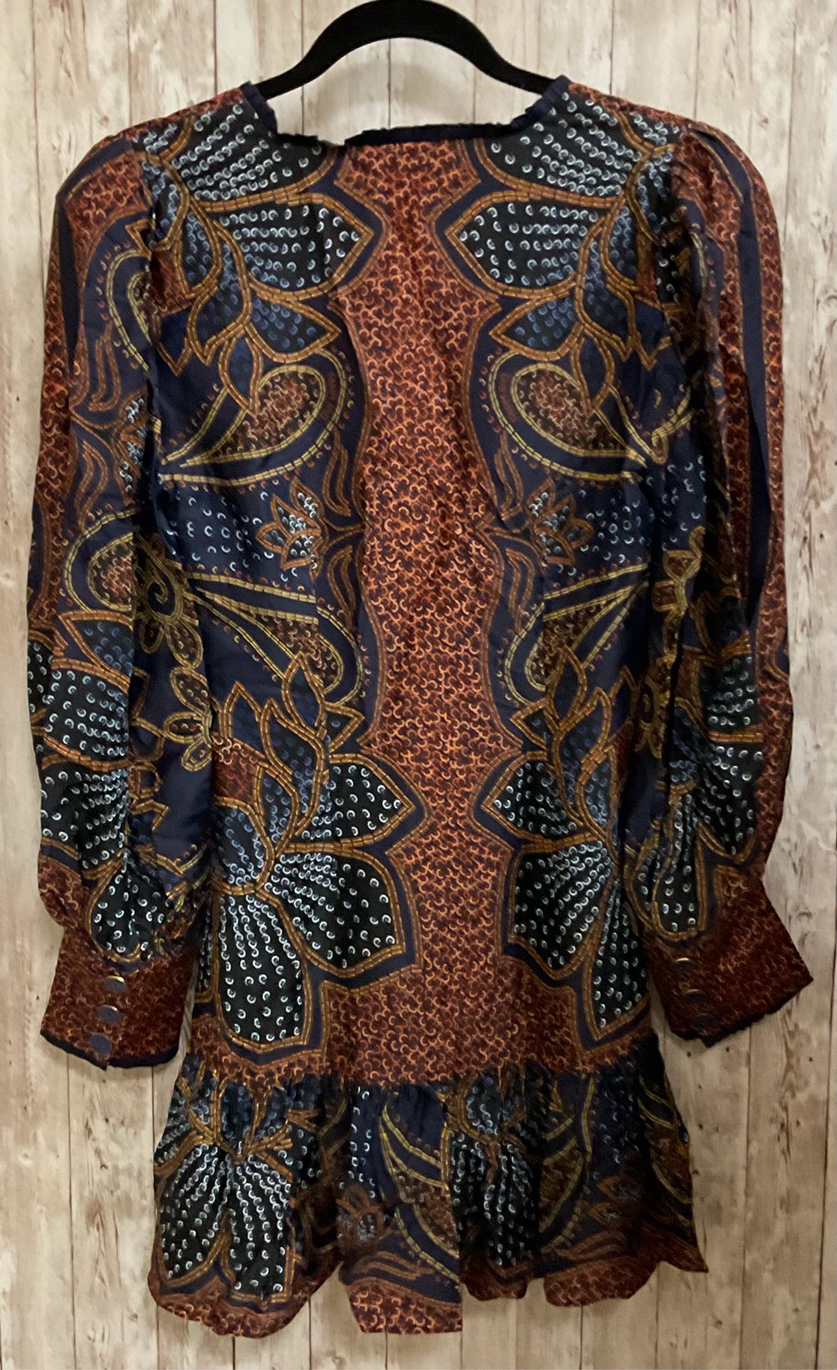 Size S FARM RIO NAVY FLORAL Dress