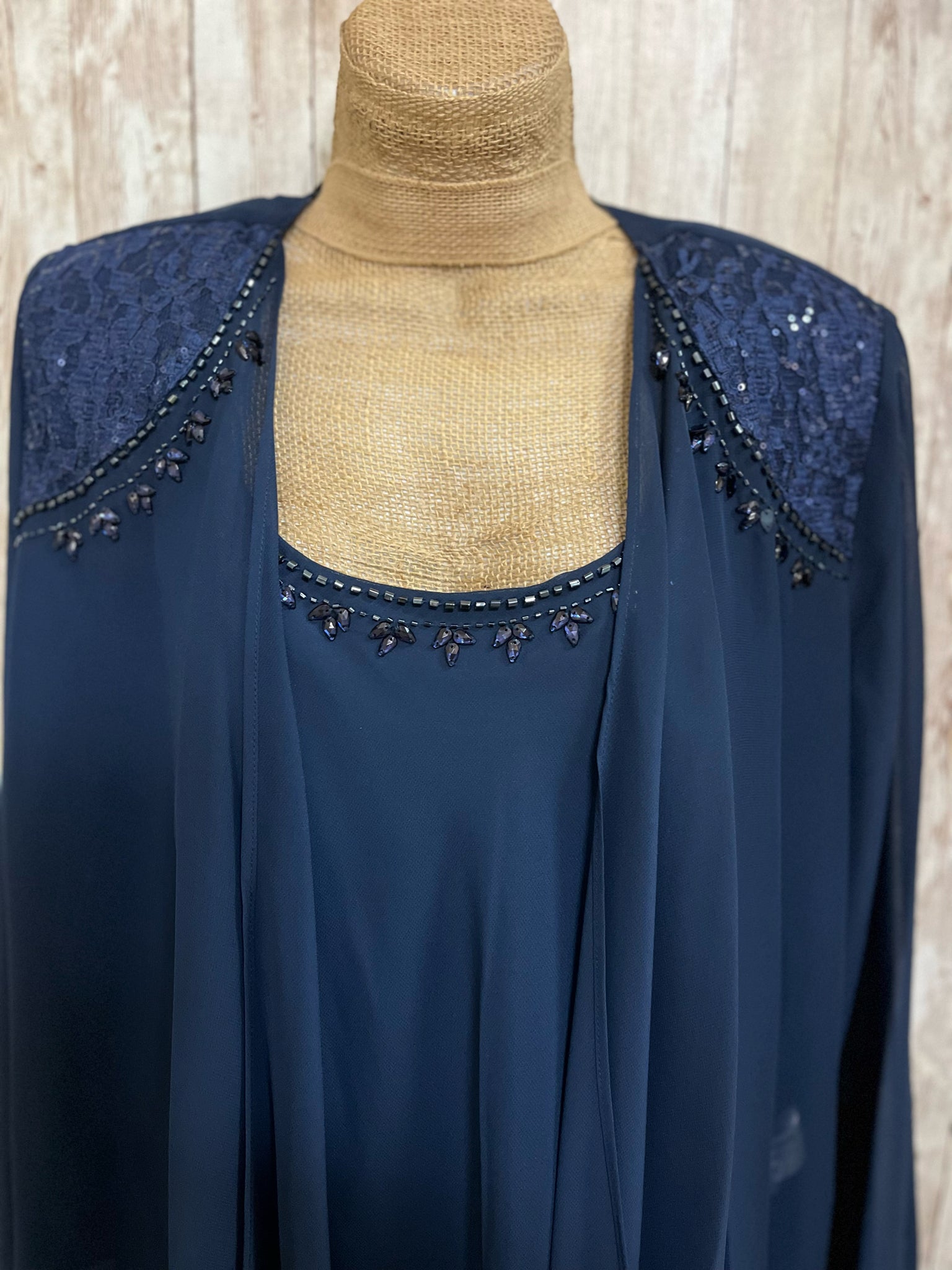 Size 10 SLNY Navy 2 PC Dress