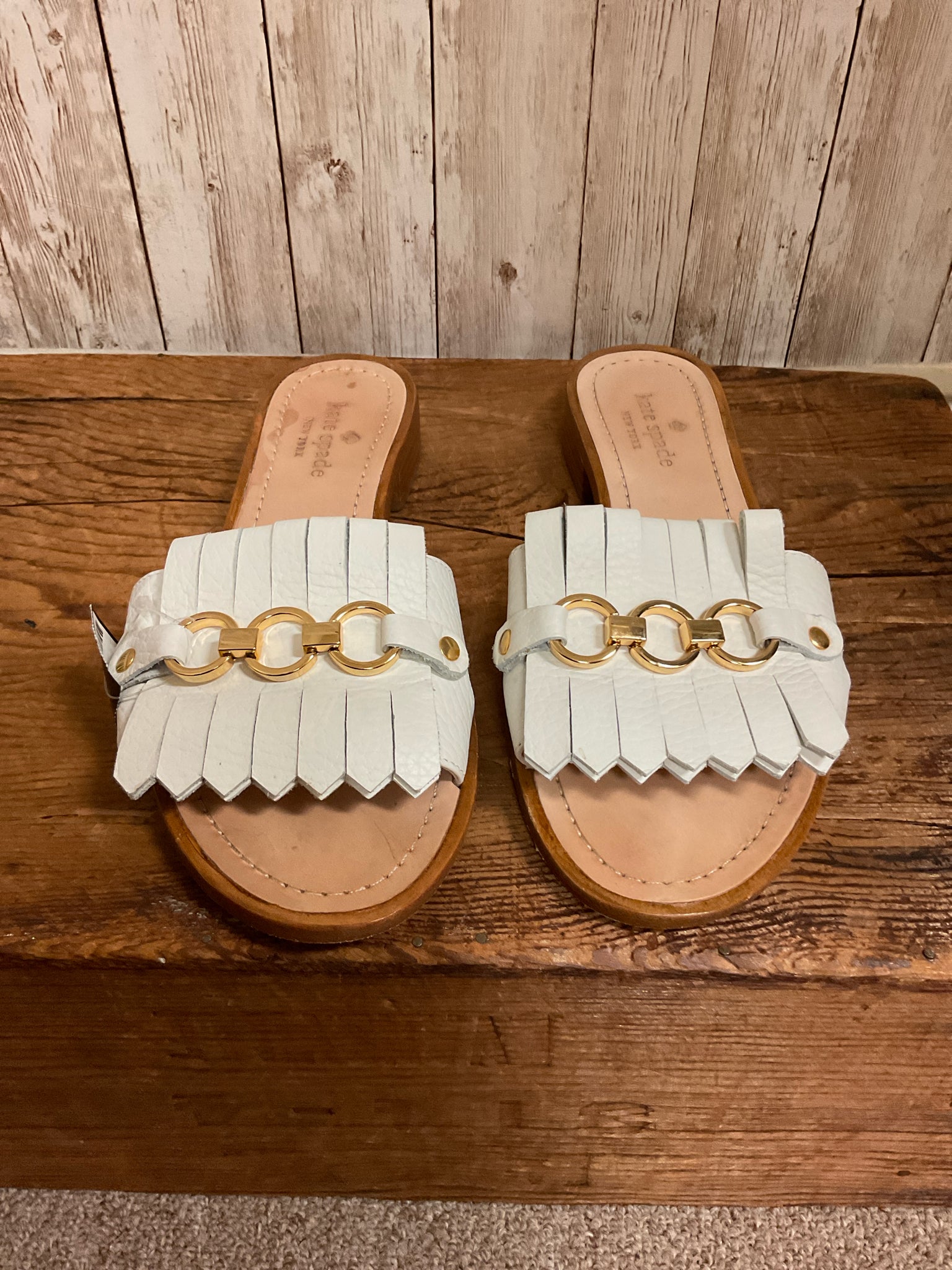 6.5 KATE SPADE OFF WHITE Sandals