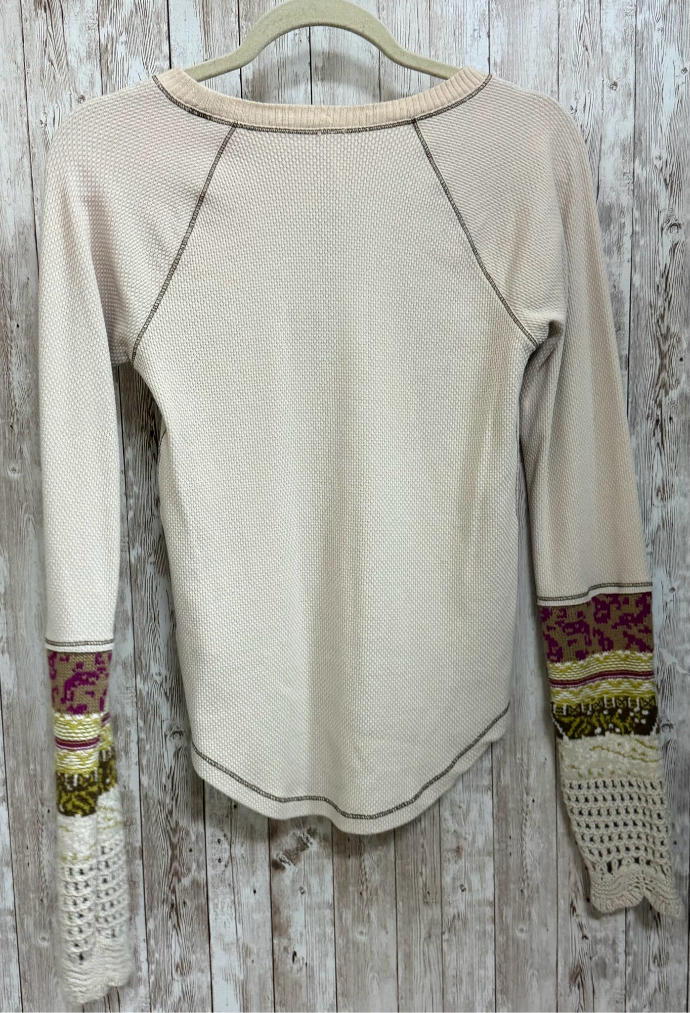 Size M FREE PEOPLE Cream Top