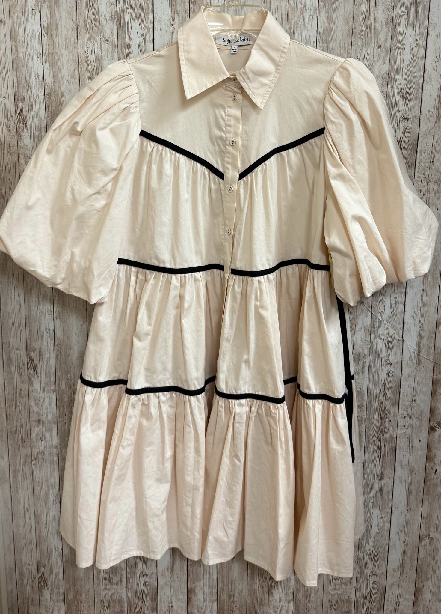 Size M SOFIE THE LABEL Cream Dress