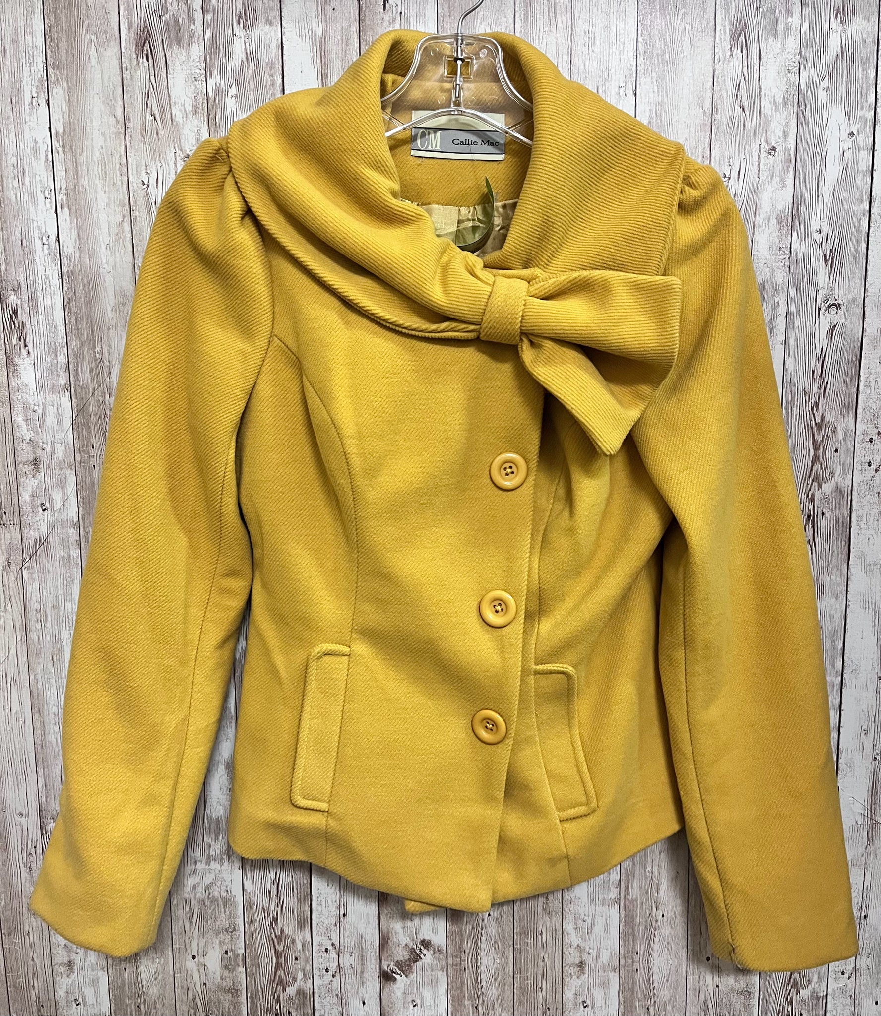 Size S CALLIE MAC Mustard Jacket