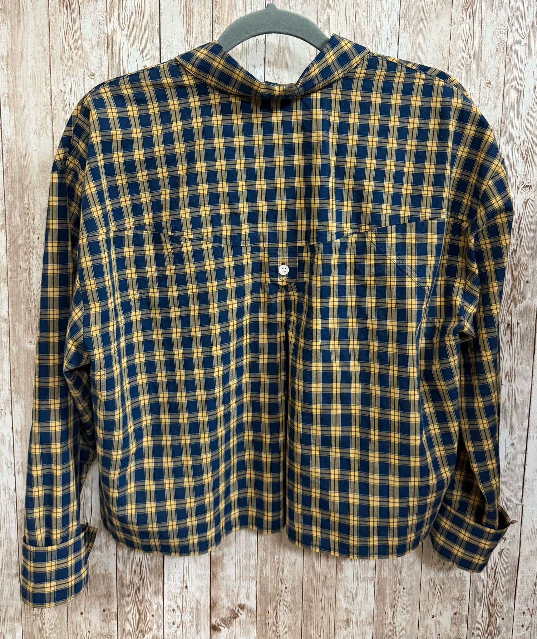 Size S MADEWELL NAVY AND YELLOW Top
