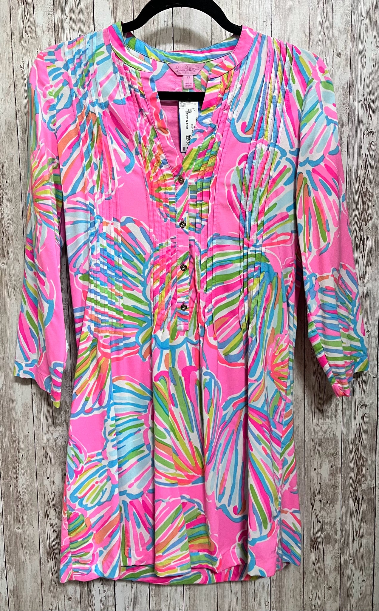 Women Size XS PINK AND BLUE LILLY PULITZER Tunic