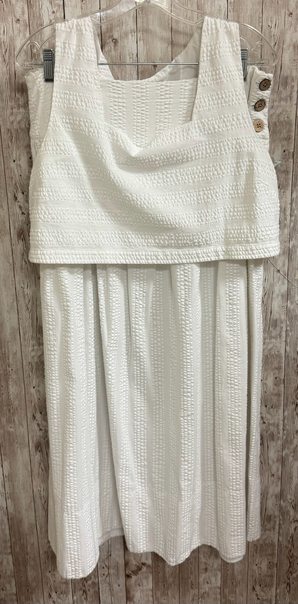 Size L FREE PEOPLE White 2 PC SET
