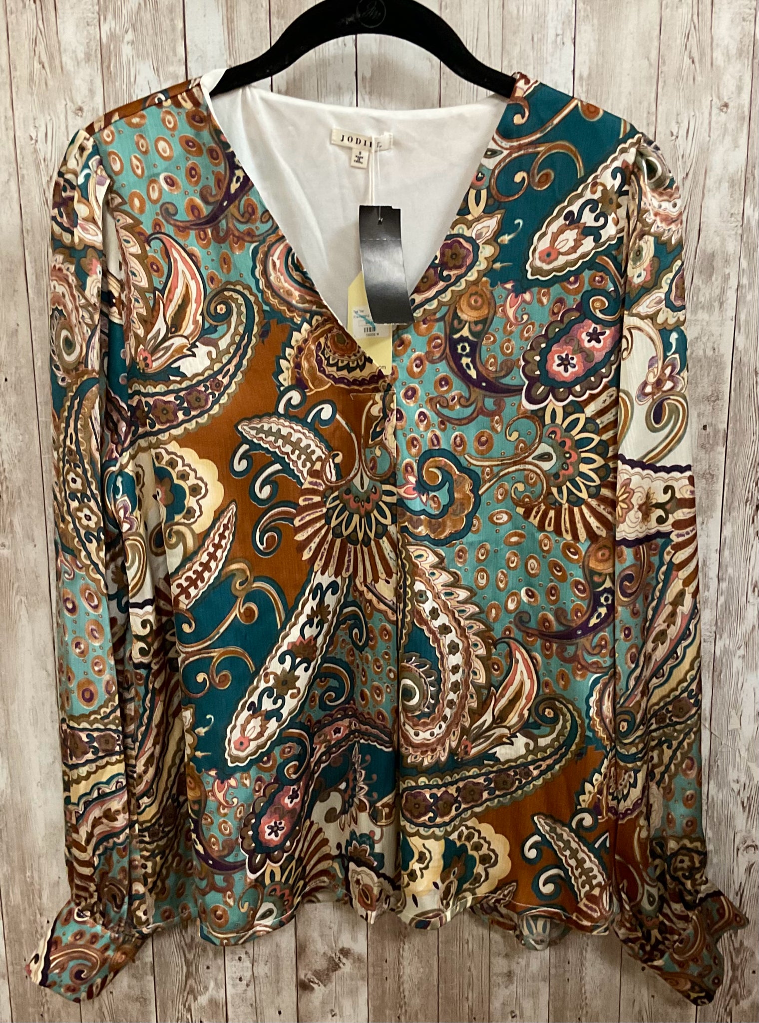 Size S JODIFL BROWN AND TEAL Top