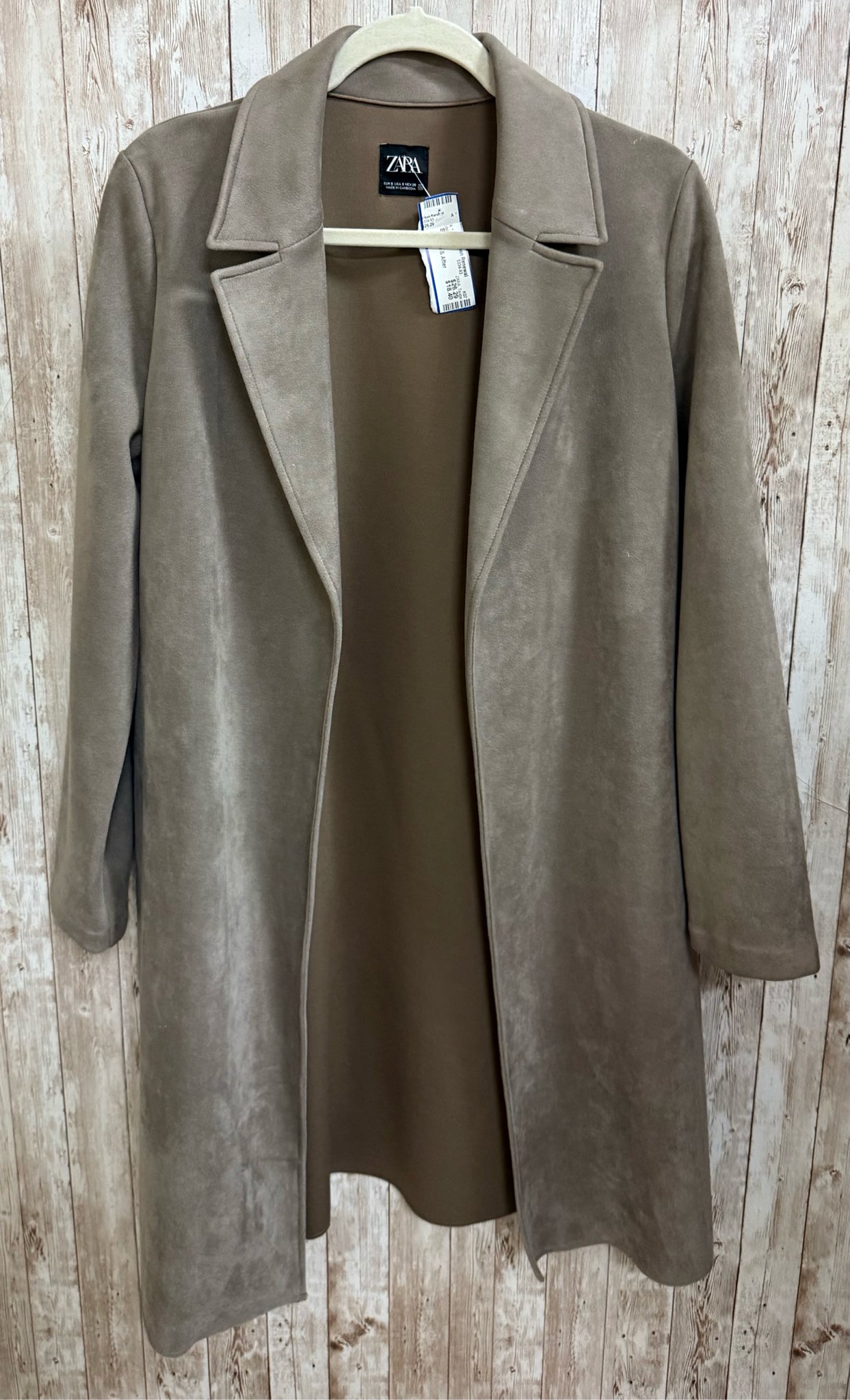 ZARA Size S Taupe Duster
