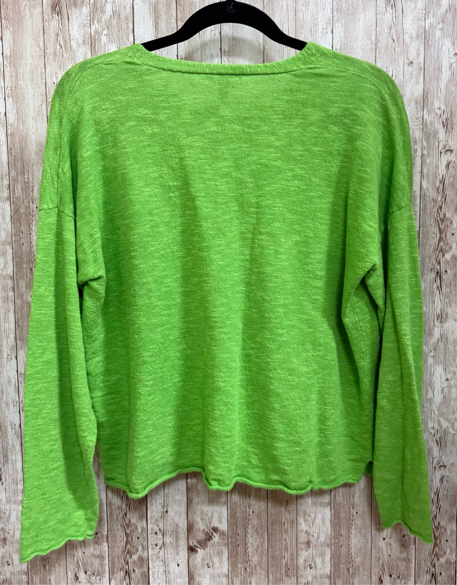 Size L EILEEN FISHER Lime Green Top