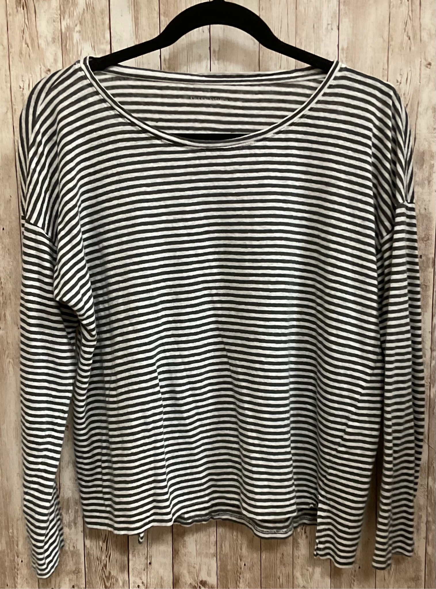 Size S EILEEN FISHER GREY STRIPE Top