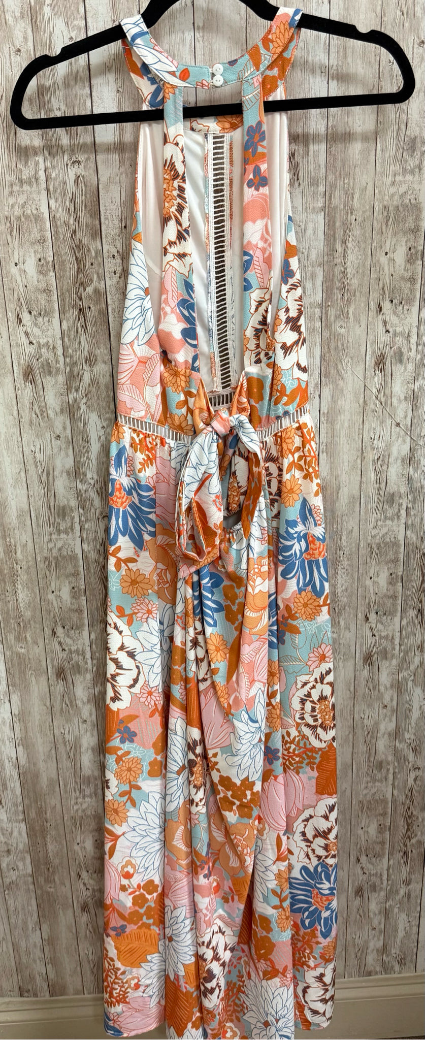 Size L ZESICA BLUE AND PINK FLORAL Dress