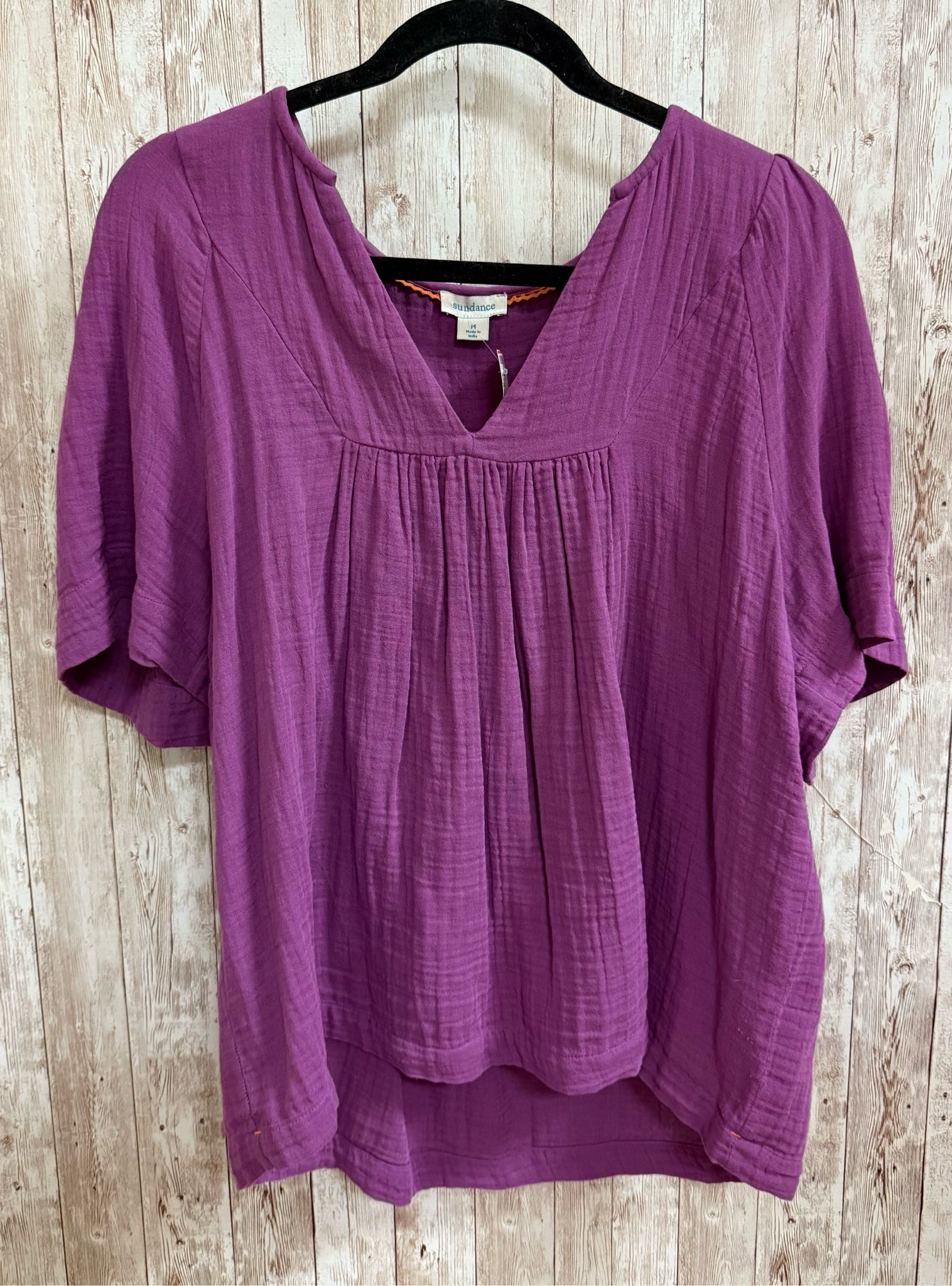 Size M SUNDANCE Purple Top