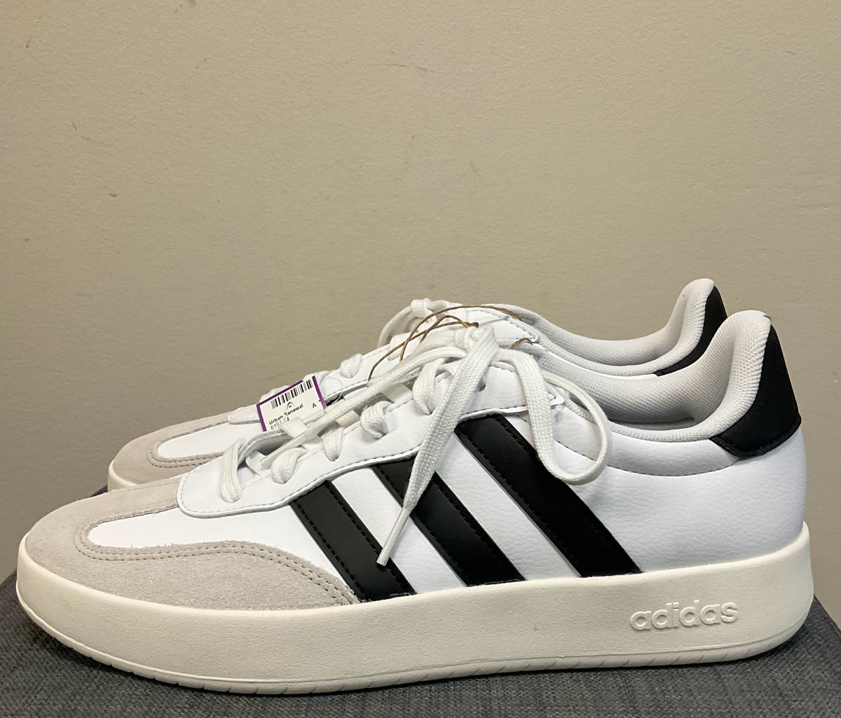 11 ADIDAS White and Black SHOES